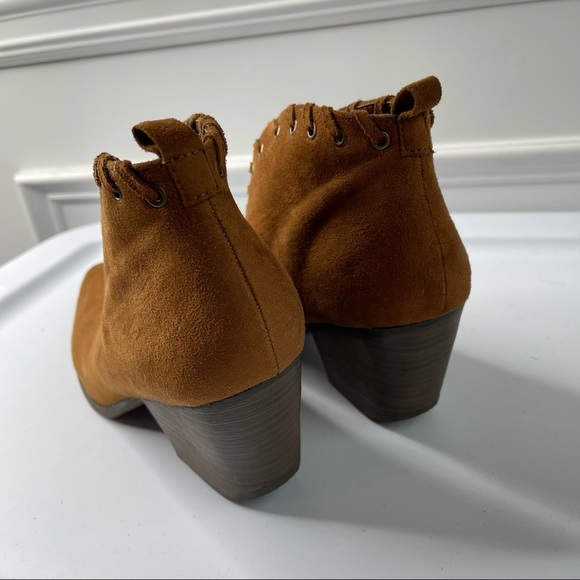 Coconuts by Matisse Alicia saddle woven heeled ankle boots size 10 - Picture 3 of 6